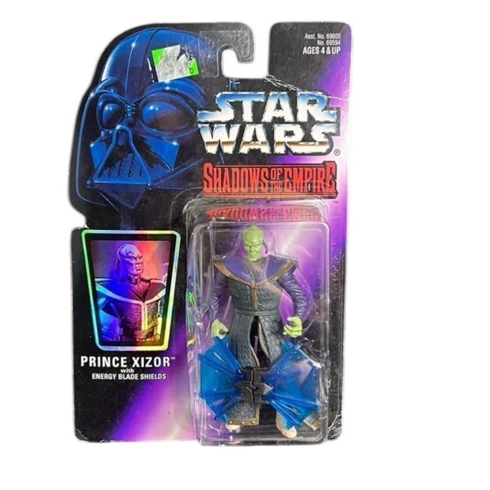 Vintage 1996 Star Wars Prince Xizor With Energy Blade Shields Action Figure